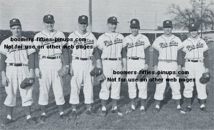 1950s baseball fashions, george b, George V, don, bob, charles, dave, howard