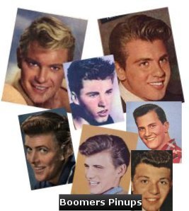   © Fifties Teen Idols collage by Boomers Pinups