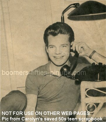  © boomers pinups work product - bobby vee pinup picture