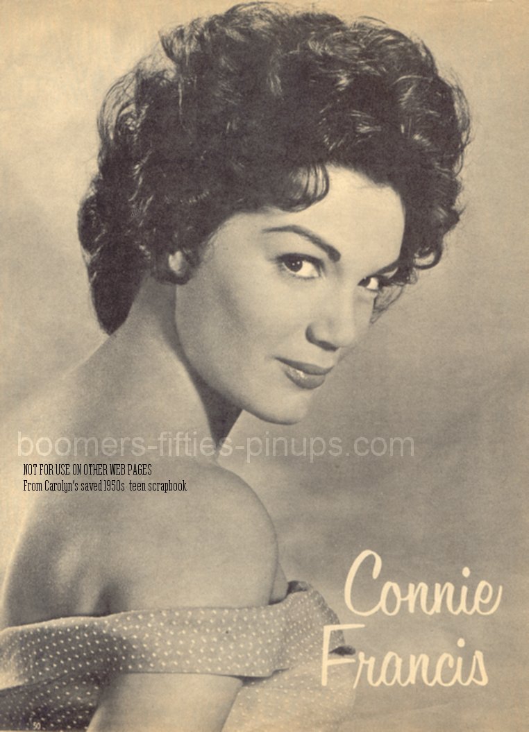 © boomers pinups work product - connie francis picture