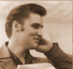 elvis presley 1950's hair picture