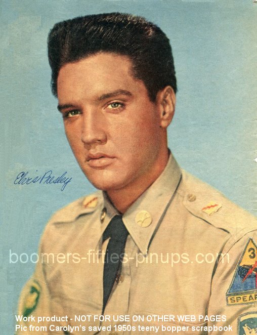  ©  boomers pinups work product - elvis presley gi blues picture