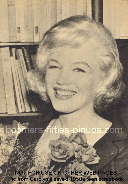  © boomers pinups work product - marilyn monroe holding flowers