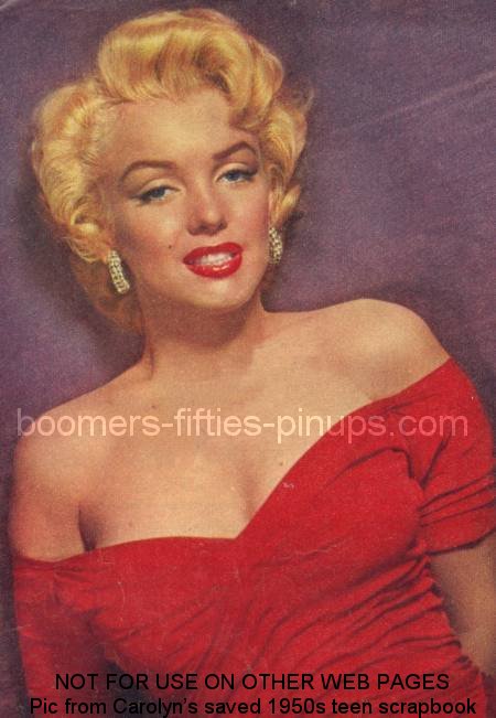  © boomers pinups work product - marilyn monroe red dress picture