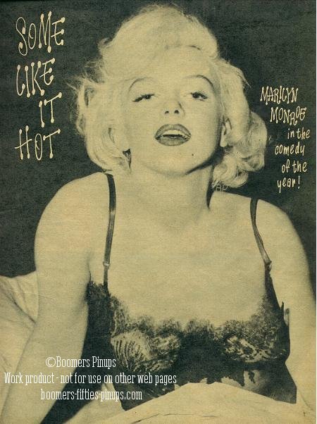  © boomers pinups - marilyn monroe some like it hot picture